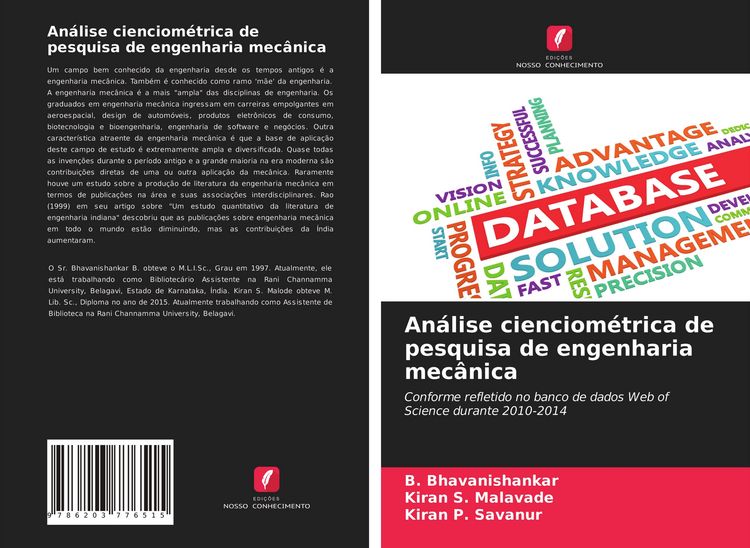 Produktbild: An&aacute;lise cienciom&eacute;trica de pesquisa de engenharia mec&acirc;nica