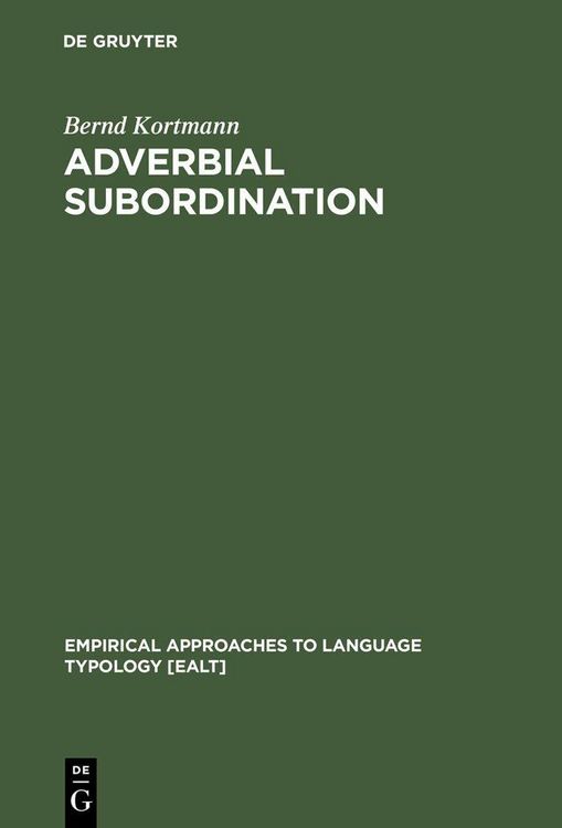 Produktbild: Adverbial Subordination