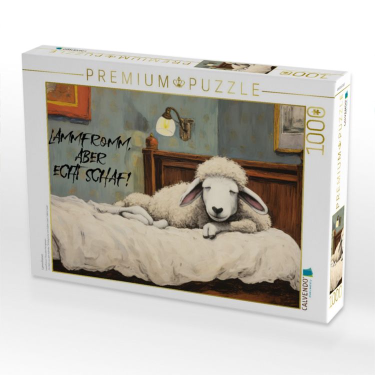 Produktbild: CALVENDO Puzzle Lammfromm | 1000 Teile Lege-Gr&ouml;&szlig;e 64x48cm Foto-Puzzle f&uuml;r gl&uuml;ckliche Stunden