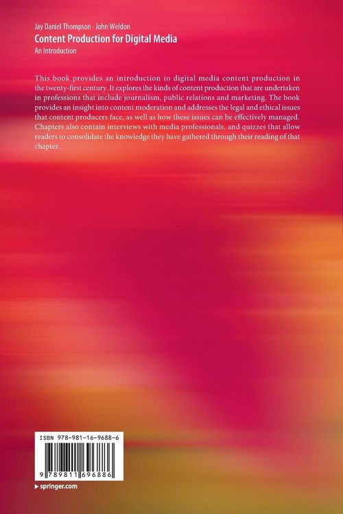 Produktbild: Content Production for Digital Media