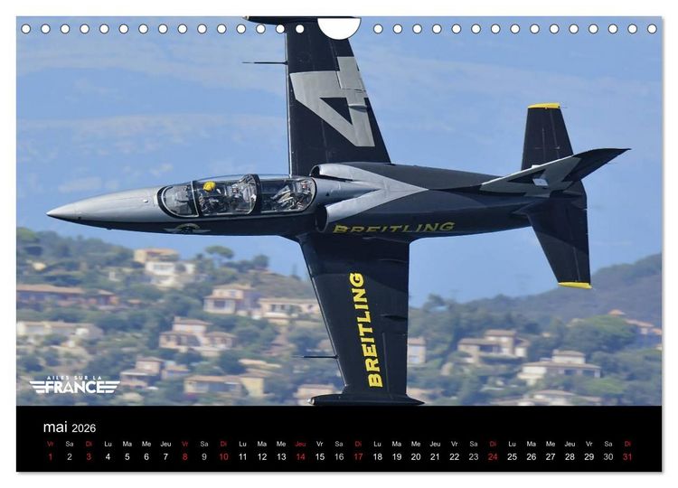 Produktbild: Ailes sur la France (Calendrier mural 2026 DIN A4 vertical), CALVENDO calendrier mensuel