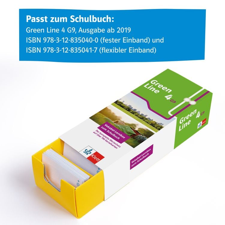 Produktbild: Green Line 4. G9 (ab 2019) - Klasse 8 Vokabel-Lernbox zum Schulbuch