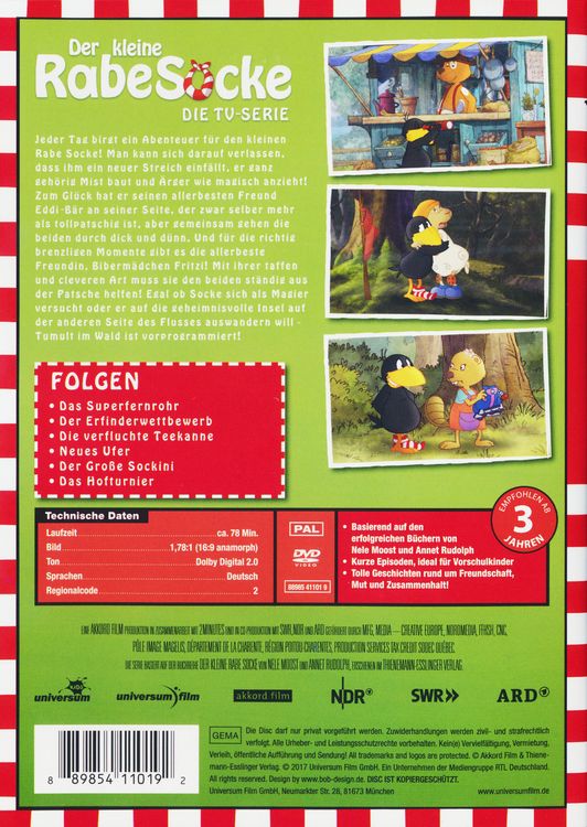 Produktbild: Der kleine Rabe Socke - Die TV-Serie 6