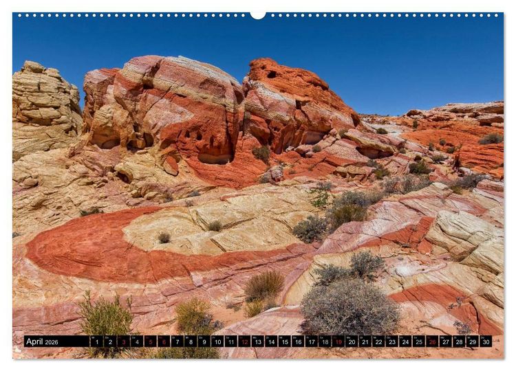 Produktbild: USA Kalender Deluxe (Wandkalender 2026 DIN A2 quer), CALVENDO Monatskalender