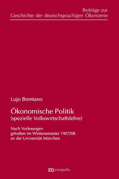 Produktbild: &Ouml;konomische Politik (spezielle Volkswirtschaftslehre)