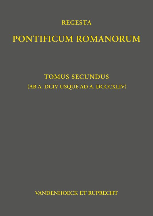 Produktbild: Regesta Pontificum Romanorum