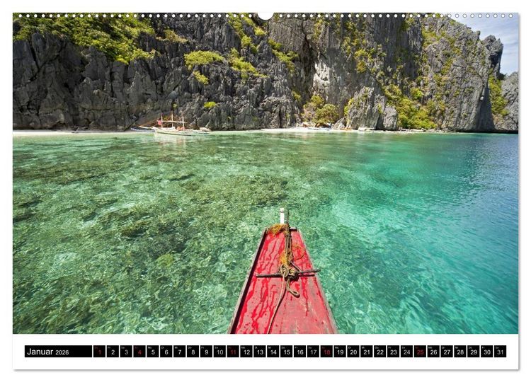 Produktbild: Palawan (Wandkalender 2026 DIN A2 quer), CALVENDO Monatskalender