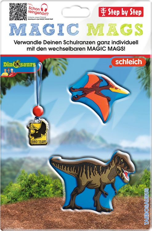Produktbild: STEP BY STEP&reg; Schulrucksack Zubeh&ouml;rset Magic Mags Limited Edition by SCHLEICH&reg;, Tarbosaurus Dinosaurs