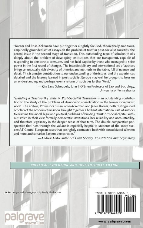 Produktbild: Building a Trustworthy State in Post-Socialist Transition