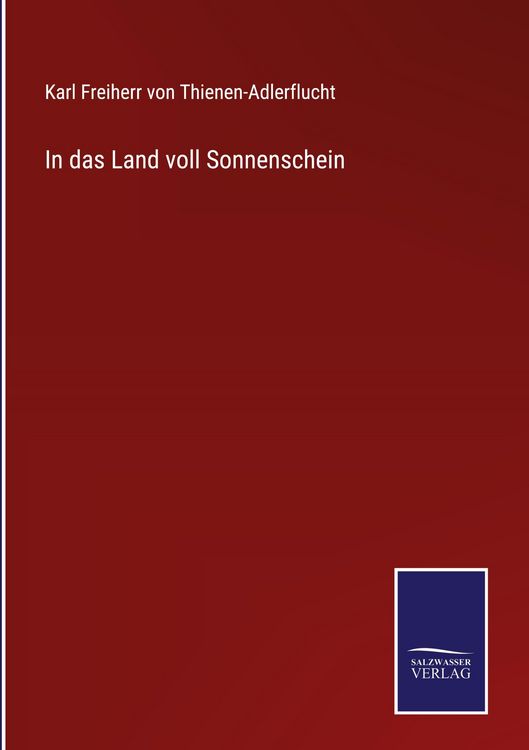 Produktbild: In das Land voll Sonnenschein
