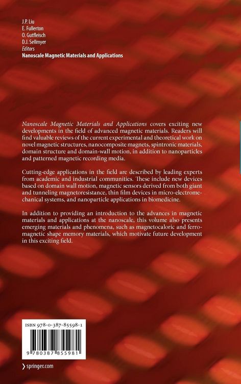 Produktbild: Nanoscale Magnetic Materials and Applications