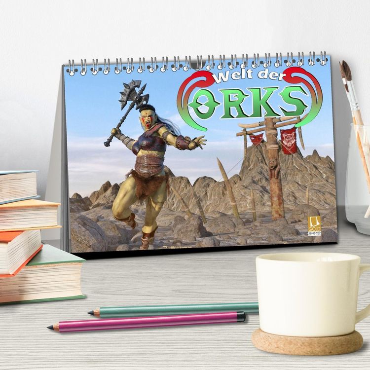 Produktbild: Welt der Orks (Tischkalender 2026 DIN A5 quer), CALVENDO Monatskalender