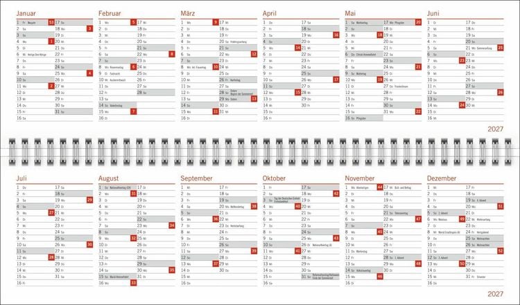 Produktbild: Helme Heine: Wochenquerplaner 2027