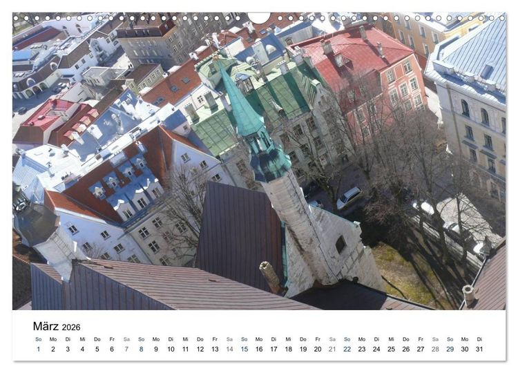 Produktbild: Tallinn (Wandkalender 2026 DIN A3 quer), CALVENDO Monatskalender