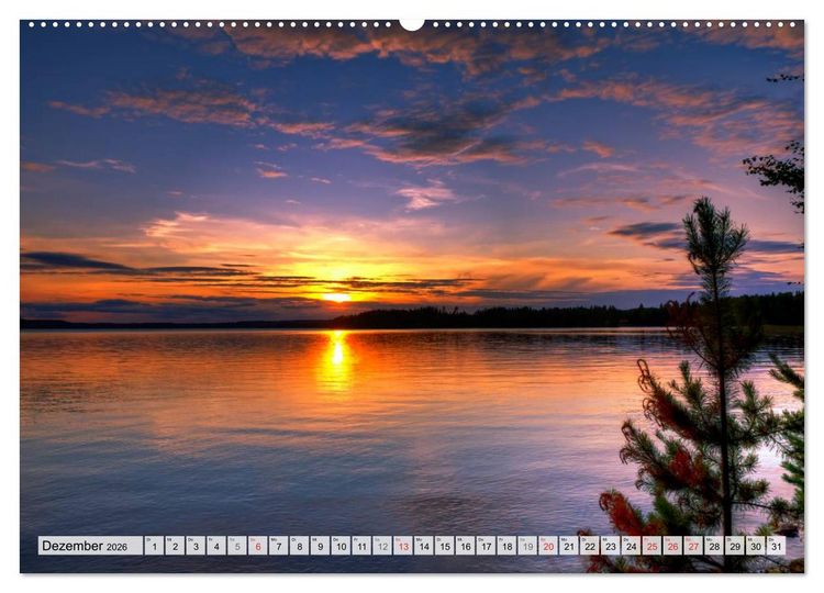 Produktbild: FINNLAND Traumhafte Landschaften (Wandkalender 2026 DIN A2 quer), CALVENDO Monatskalender