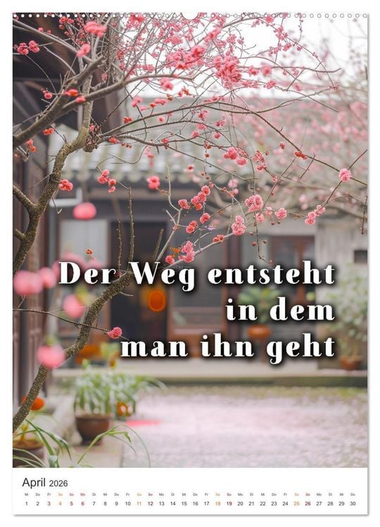Produktbild: Zen Garten - Wo Natur und Geist in Einklang sind (Wandkalender 2026 DIN A2 hoch), CALVENDO Monatskalender