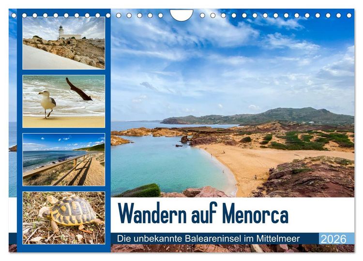Produktbild: Wandern auf Menorca (Wandkalender 2026 DIN A4 quer), CALVENDO Monatskalender