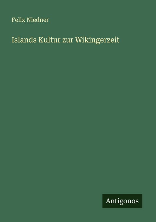 Produktbild: Islands Kultur zur Wikingerzeit
