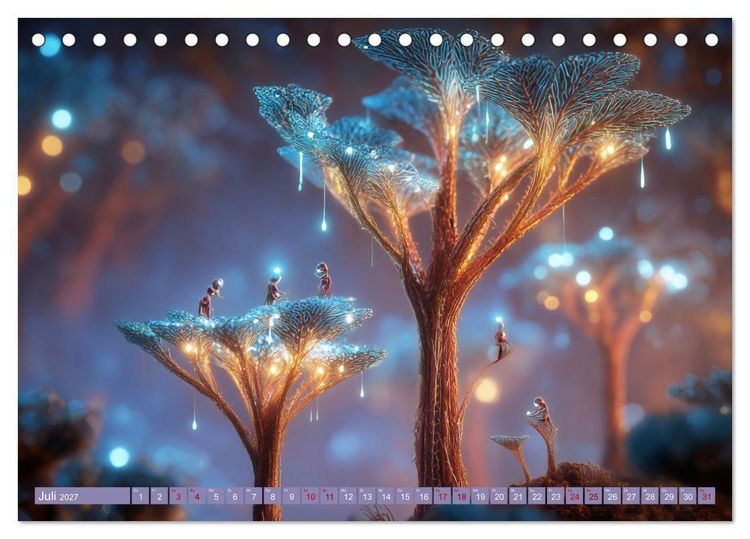 Produktbild: Fantastische Mikrowelten. Im Reich der Nanog&auml;rtner (Tischkalender 2027 DIN A5 quer), CALVENDO Monatskalender
