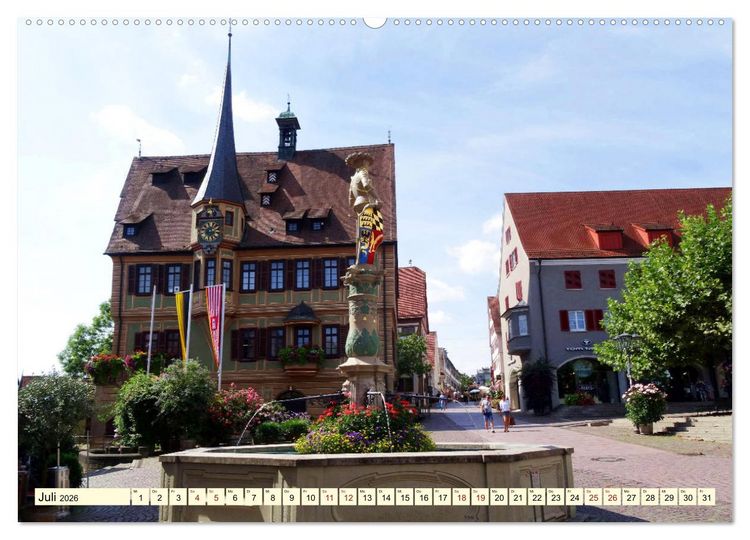 Produktbild: Unterwegs im Schwaben-Land (Wandkalender 2026 DIN A2 quer), CALVENDO Monatskalender