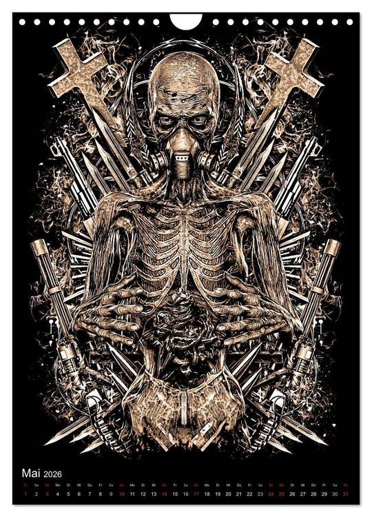 Produktbild: BLOODBOY/WAR ILLUSTRATION (Wandkalender 2026 DIN A4 hoch), CALVENDO Monatskalender