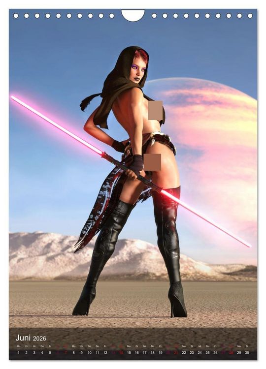 Produktbild: Science Fiction Pin Ups (Wandkalender 2026 DIN A4 hoch), CALVENDO Monatskalender