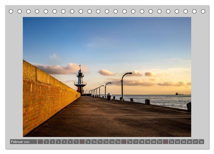 Produktbild: Zuhause am Meer (Tischkalender 2026 DIN A5 quer), CALVENDO Monatskalender