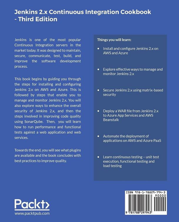 Produktbild: Jenkins Continuous Integration Cookbook
