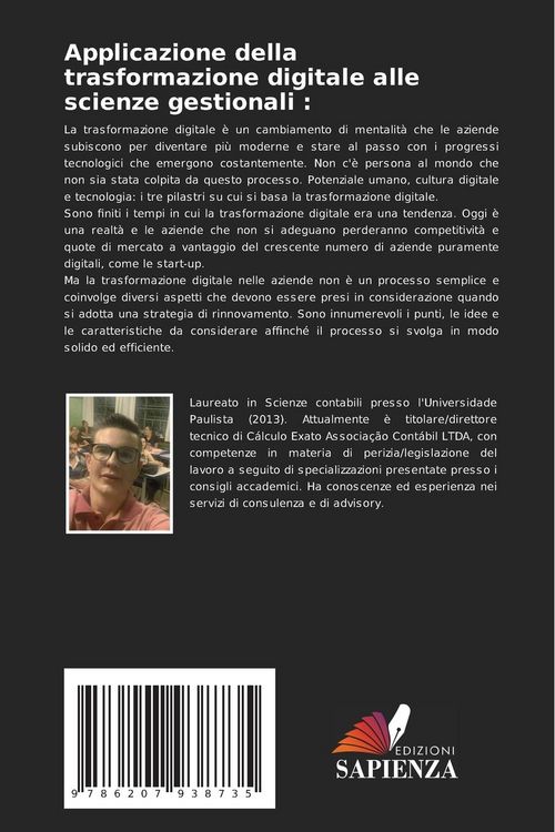 Produktbild: Applicazione della trasformazione digitale alle scienze gestionali :