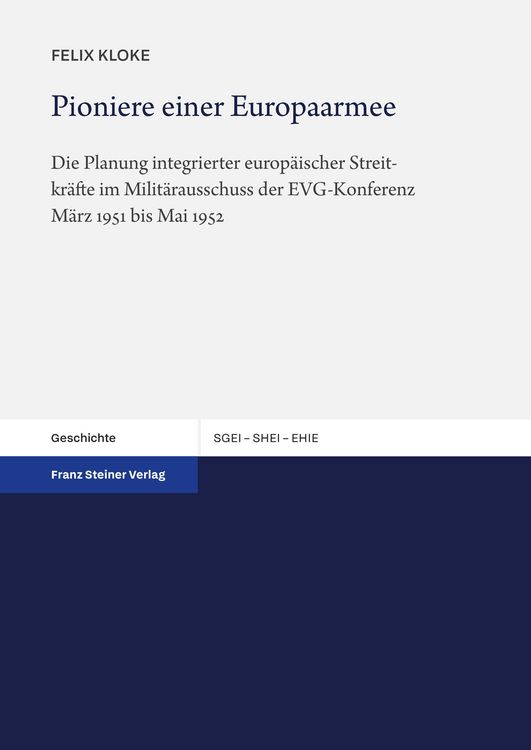 Produktbild: Pioniere einer Europaarmee