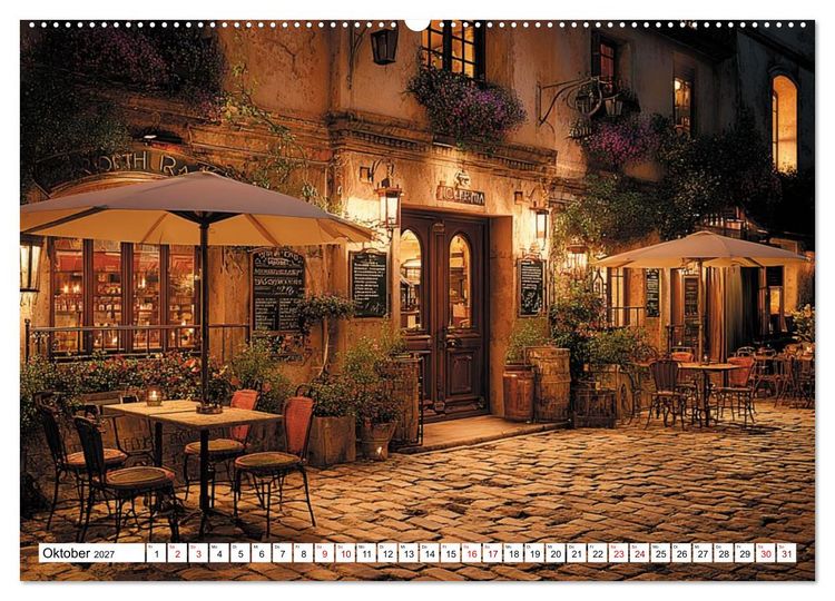 Produktbild: Bonjour, Kaffee! Bonjour, Paris! (Wandkalender 2027 DIN A2 quer), CALVENDO Monatskalender