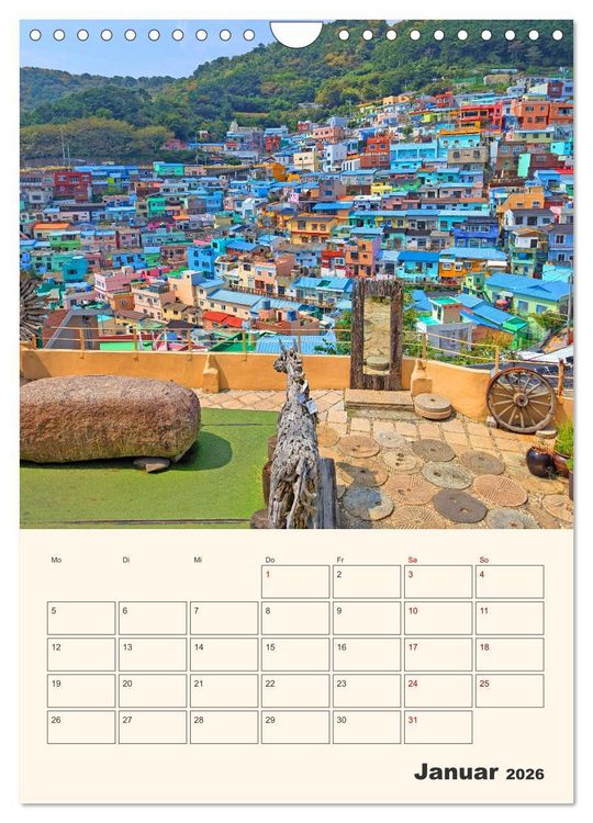 Produktbild: Busan - Eine Reise durch das Herz der K&uuml;stenstadt (Wandkalender 2026 DIN A4 hoch), CALVENDO Monatskalender