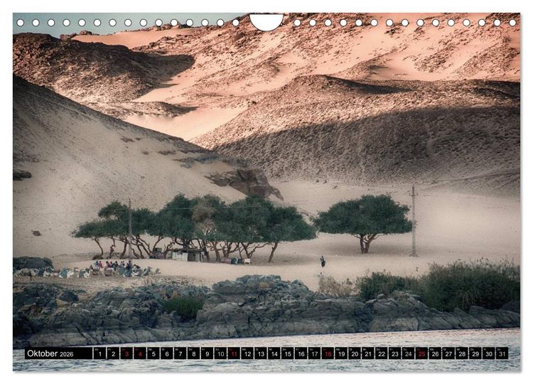 Produktbild: Abenteuer auf dem Nil. Eine Reise von Luxor nach Abu Simbel (Wandkalender 2026 DIN A4 quer), CALVENDO Monatskalender