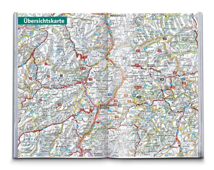 Produktbild: KOMPASS Wanderf&uuml;hrer S&uuml;dtiroler H&uuml;ttenwanderungen, 36 Touren mit Extra-Tourenkarte
