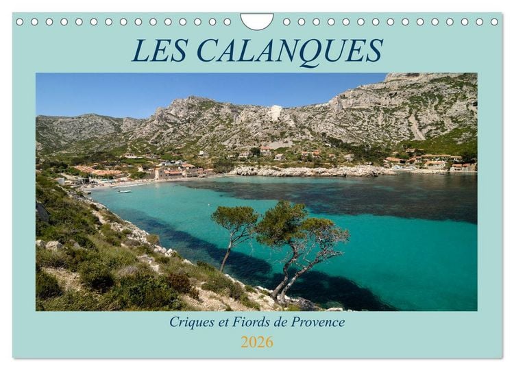 Produktbild: Les Calanques - Criques et fiords de Provence (Calendrier mural 2026 DIN A4 vertical), CALVENDO calendrier mensuel
