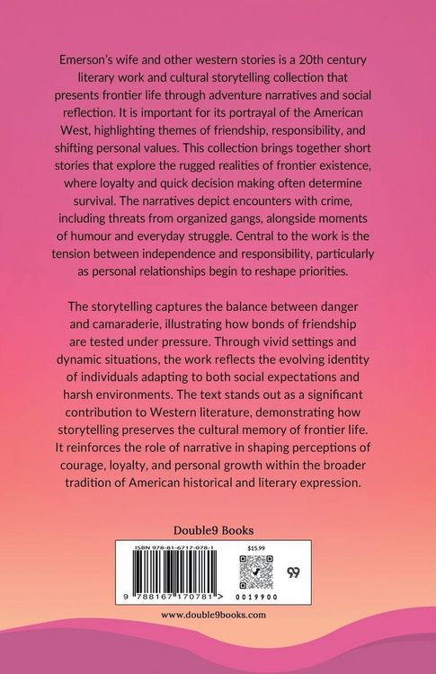 Produktbild: Emerson's Wife And Other Western Stories