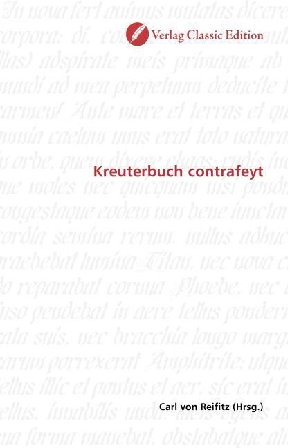 Produktbild: Kreuterbuch contrafeyt
