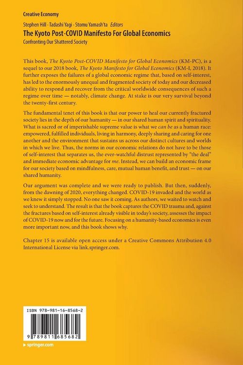 Produktbild: The Kyoto Post-COVID Manifesto For Global Economics
