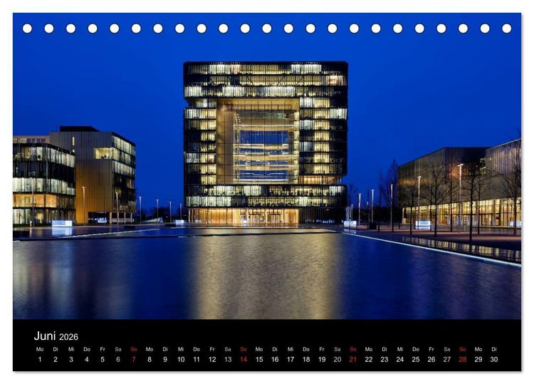 Produktbild: Ruhrlights II - Nachtlichter des Ruhrgebietes (Tischkalender 2026 DIN A5 quer), CALVENDO Monatskalender