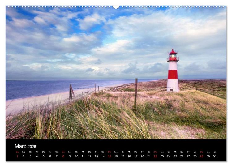 Produktbild: SYLT hinter den D&uuml;nen (hochwertiger Premium Wandkalender 2026 DIN A2 quer), Kunstdruck in Hochglanz