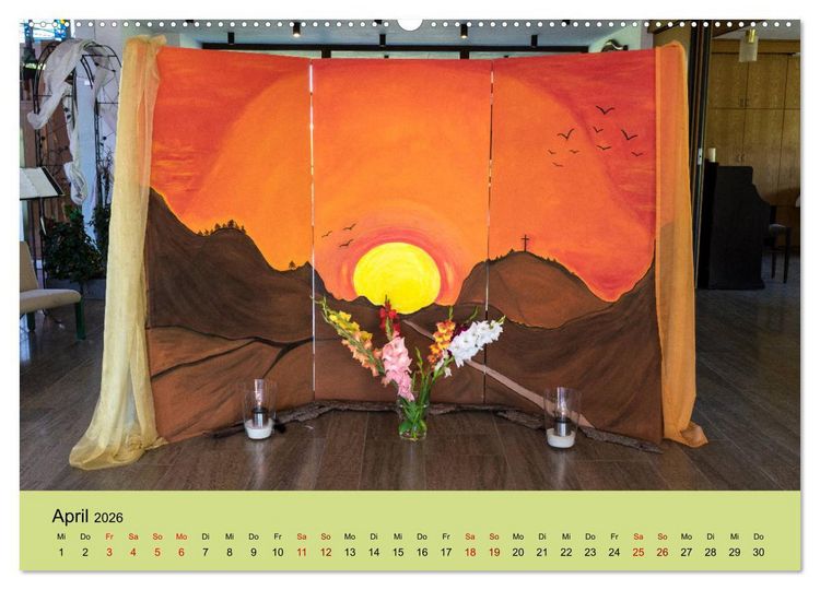 Produktbild: Pilgern im Waldecker Upland (hochwertiger Premium Wandkalender 2026 DIN A2 quer), Kunstdruck in Hochglanz