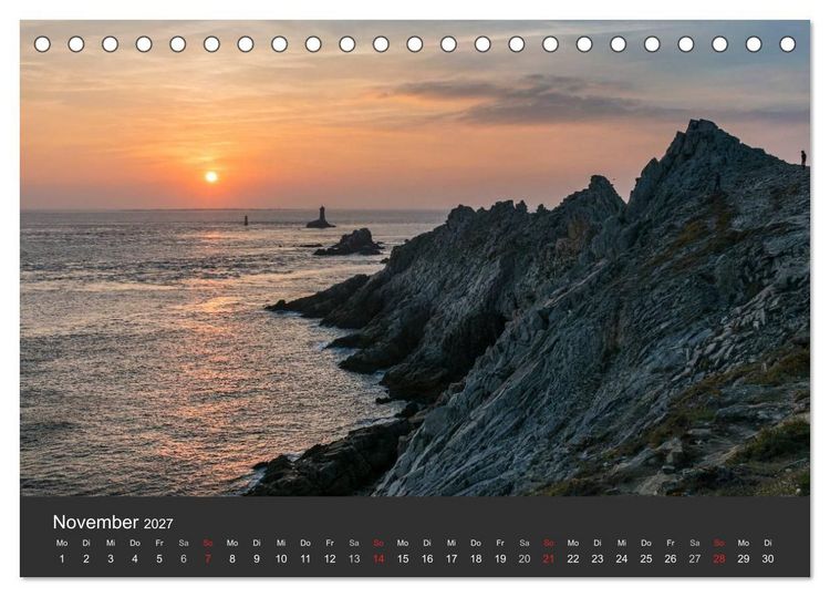 Produktbild: Bretagne - Cap Sizun (Tischkalender 2027 DIN A5 quer), CALVENDO Monatskalender