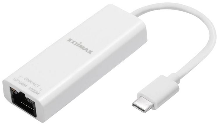 Produktbild: EDIMAX EU-4306C Netzwerkadapter 10 / 100 / 1000 MBit/s USB-C&reg;, RJ45