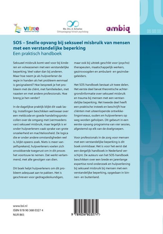 Produktbild: SOS - snelle opvang bij seksueel misbruik van mensen met een verstandelijke beperking