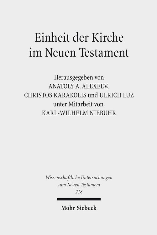 Produktbild: Einheit der Kirche im Neuen Testament