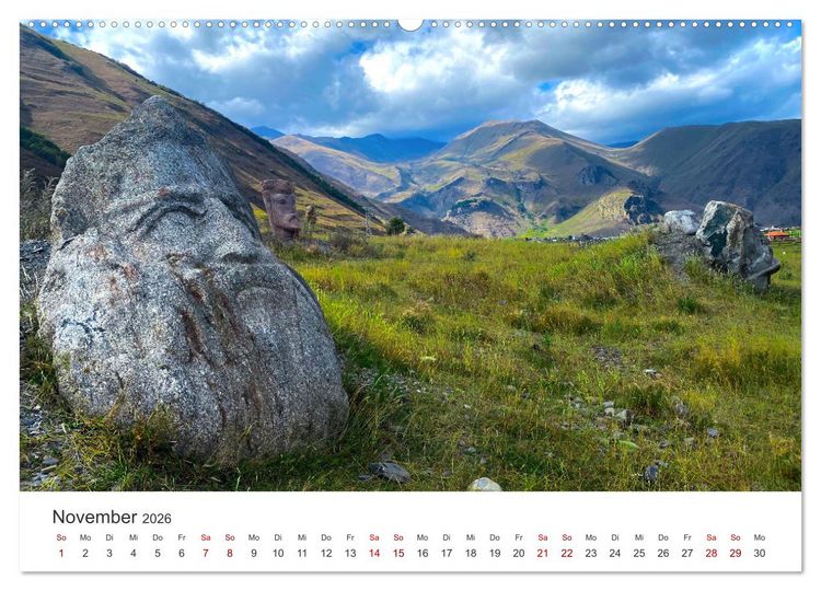 Produktbild: Georgien - Einmalige Landschaften (hochwertiger Premium Wandkalender 2026 DIN A2 quer), Kunstdruck in Hochglanz
