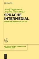 Produktbild: Sprache intermedial