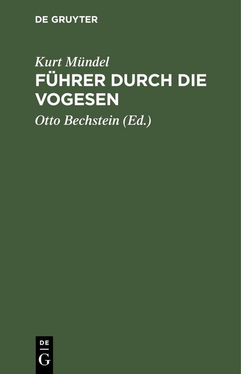 Produktbild: F&uuml;hrer durch die Vogesen