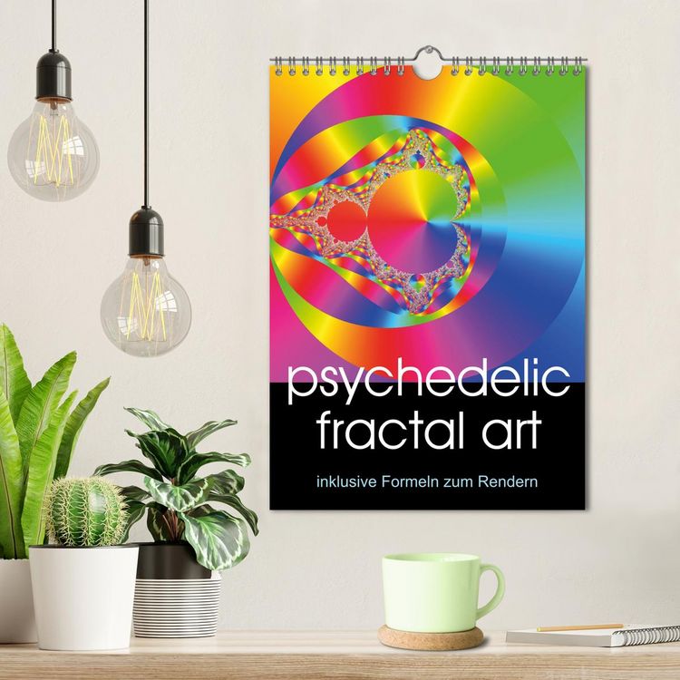 Produktbild: Psychedelische Fraktalbilder inkl. Formel (Wandkalender 2027 DIN A4 hoch), CALVENDO Monatskalender