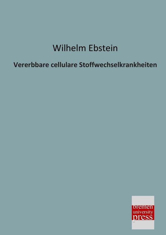 Produktbild: Vererbbare cellulare Stoffwechselkrankheiten